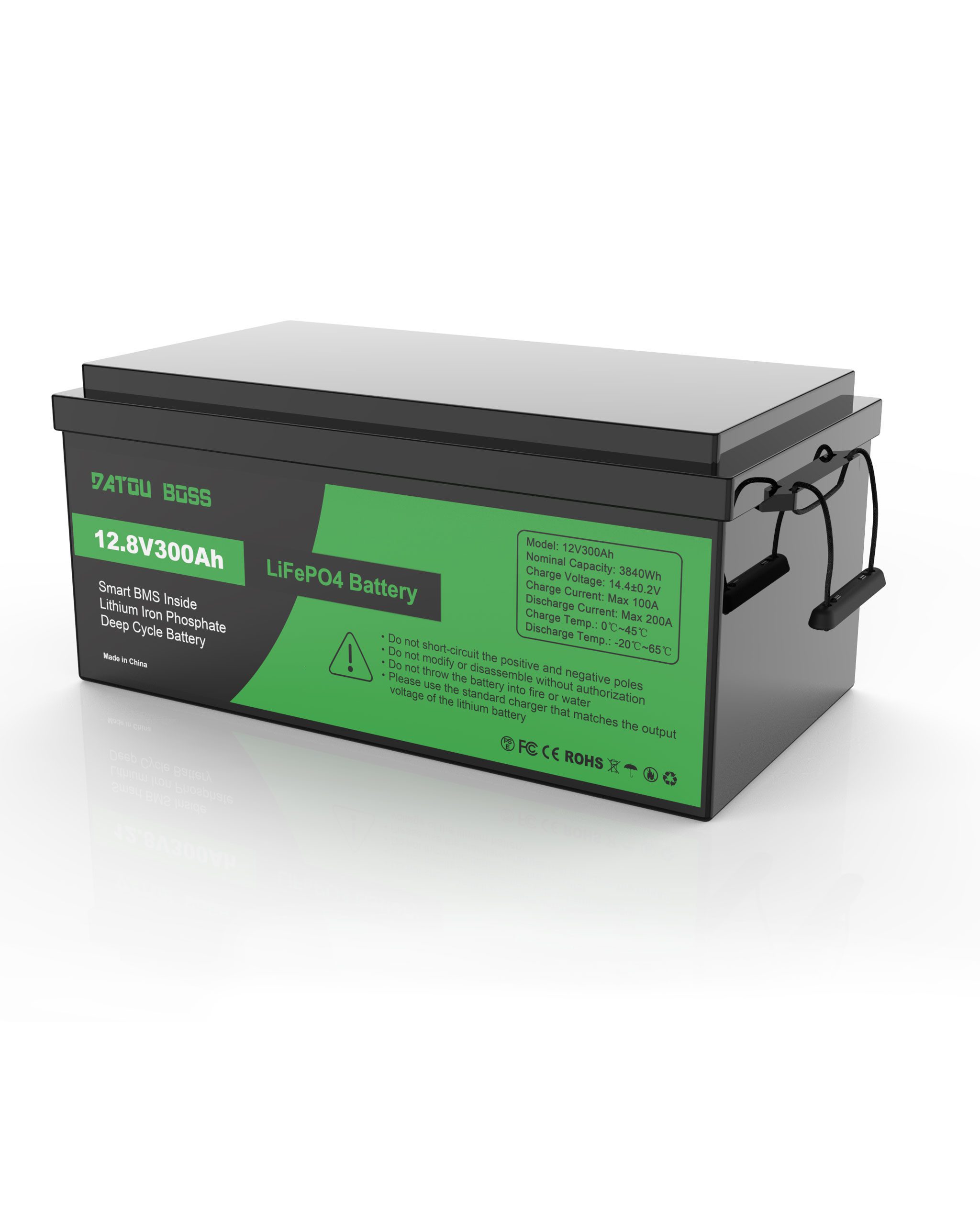 Akumulator LiFePO4 DATOU BOSS 12V 300Ah — 3840 Wh, BMS, 2 lata 